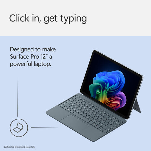 Microsoft 12" Surface Pro Funda Teclado Mecánico con Touchpad y Bisagra 360°