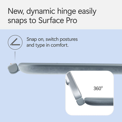 Microsoft 12" Surface Pro Funda Teclado Mecánico con Touchpad y Bisagra 360°