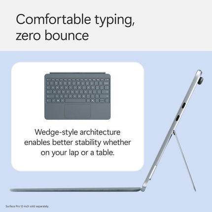 Microsoft 12" Surface Pro Funda Teclado Mecánico con Touchpad y Bisagra 360°