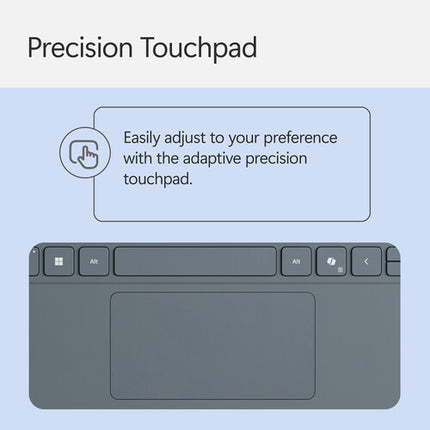 Microsoft 12" Surface Pro Funda Teclado Mecánico con Touchpad y Bisagra 360°