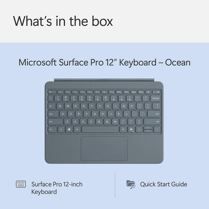 Microsoft 12" Surface Pro Funda Teclado Mecánico con Touchpad y Bisagra 360°
