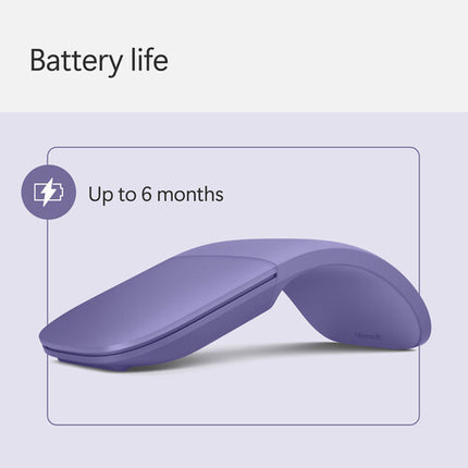 Microsoft Surface Arc Ratón Inalámbrico 1800 dpi Alcance 10 m Violet
