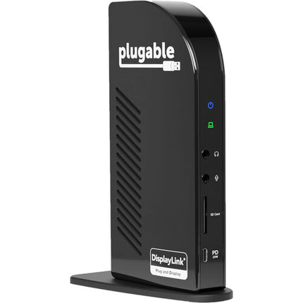Plugable USB Type-C Estación de Acoplamiento Triple 4K con HDMI y Ethernet