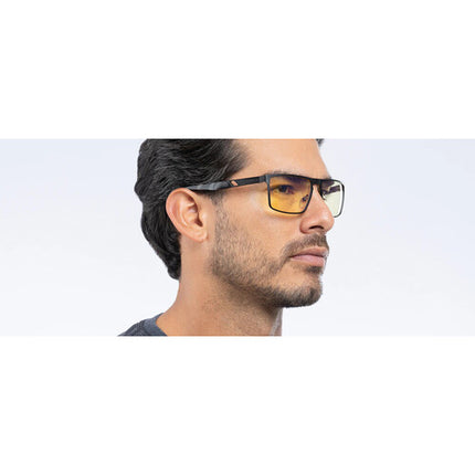 GUNNAR Fremont Gafas con Cristales Claros Montura Onyx Protección UV Tri-Fold Estuche