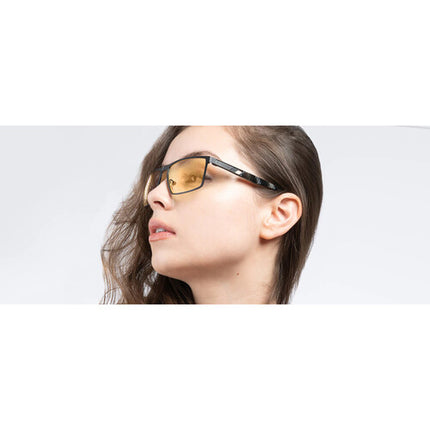 GUNNAR Fremont Gafas con Cristales Claros Montura Onyx Protección UV Tri-Fold Estuche