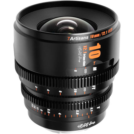 7Artisans 10mm T2.1 Hope S35 Lente de Cine para Sony E 90.4° Ángulo 83mm Diámetro
