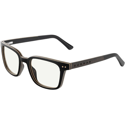 GUNNAR Muir Gafas Madera Ébano Bloqueo 20% Luz Azul Pro Lens
