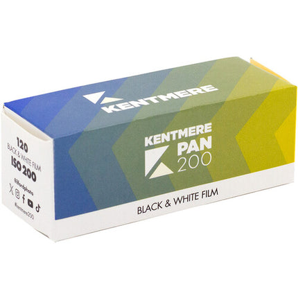 Kentmere PAN 200 Película negativa blanco y negro 120 ISO 200 grano fino