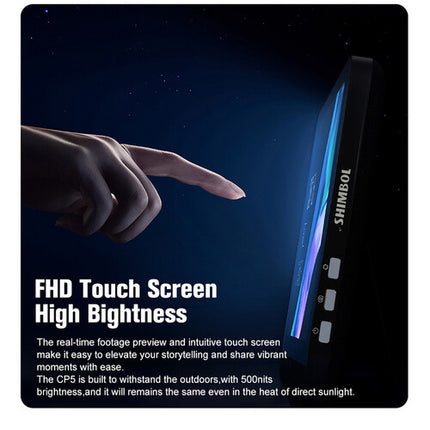 Shimbol CP5 Monitor Smartphone Cámara Trasera 5" Full HD Bluetooth Funda Azul Magnética