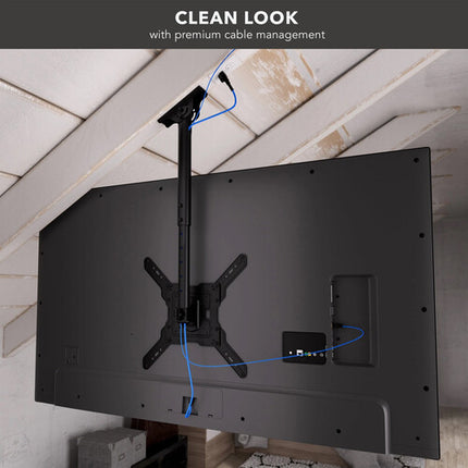Mount-It Soporte de Techo Ajustable para Pantallas 32 a 65" 99 lb capacidad altura 20 3 a 30 2 pulgadas