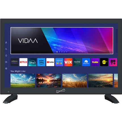 Supersonic SC-1926SDVD TV LED inteligente 19 pulgadas HD 1366x768 con reproductor DVD integrado