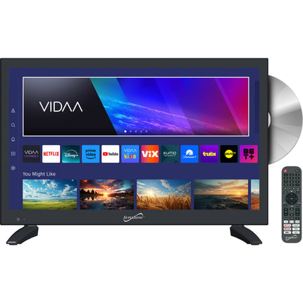 Supersonic SC-1926SDVD TV LED inteligente 19 pulgadas HD 1366x768 con reproductor DVD integrado