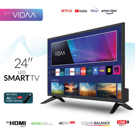 Supersonic SC-2420VTV TV LED Smart 24 Pulgadas HD 1366x768 Wi-Fi 4 HDMI ARC