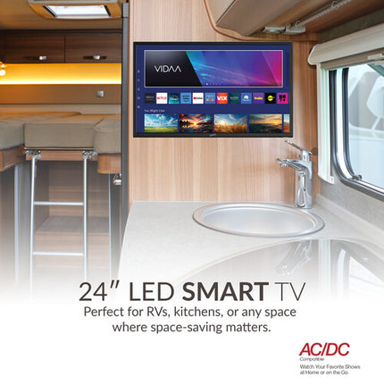 Supersonic SC-2420VTV TV LED Smart 24 Pulgadas HD 1366x768 Wi-Fi 4 HDMI ARC