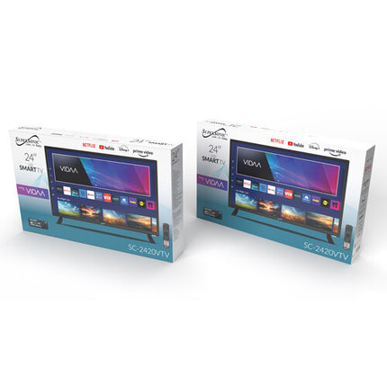 Supersonic SC-2420VTV TV LED Smart 24 Pulgadas HD 1366x768 Wi-Fi 4 HDMI ARC