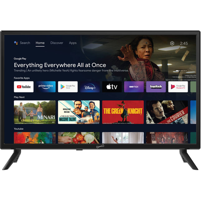 Supersonic SC-2450GTV Televisor LED Smart 24" HD 1366x768 Android TV