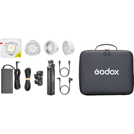 Godox ML100R Luz LED RGB Portátil Kit con Lentes 15° y 36° BG02 Batería