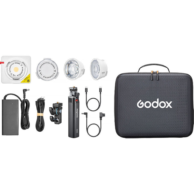 Godox ML100R Luz LED RGB Portátil Kit con Lentes 15° y 36° BG02 Batería