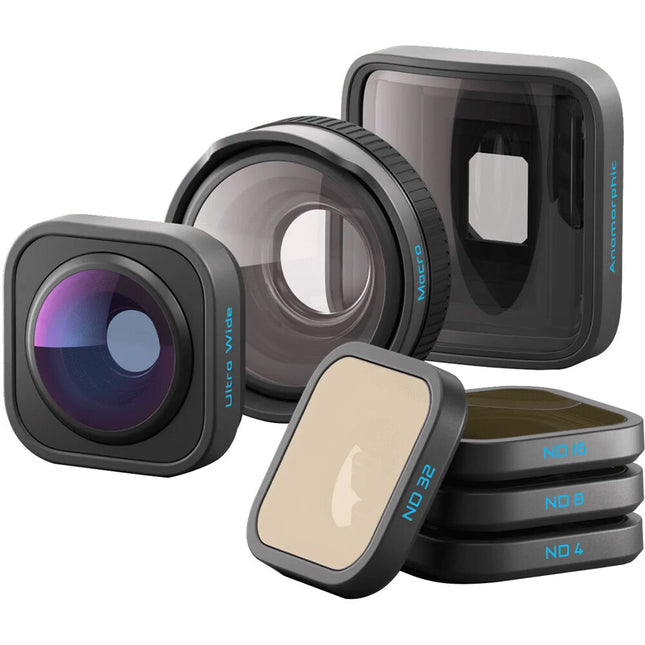 GoPro HB-Series Kit de lentes y filtros para HERO13 Black Macro Ultrawide ND4 ND32