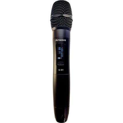 Airwave Technologies AT-5210 Sistema de Micrófono Inalámbrico de Mano para 2 Personas 144 Frecuencias 8 Horas Batería