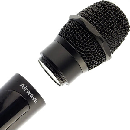 Airwave Technologies AT-5210 Sistema de Micrófono Inalámbrico de Mano para 2 Personas 144 Frecuencias 8 Horas Batería