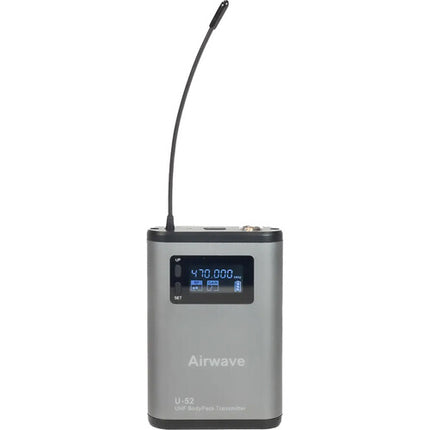 Airwave Technologies AT-5220 Sistema de Micrófono Lavalier Inalámbrico Digital para 2 Personas Dual Canal 144 Frecuencias 10 Horas Batería