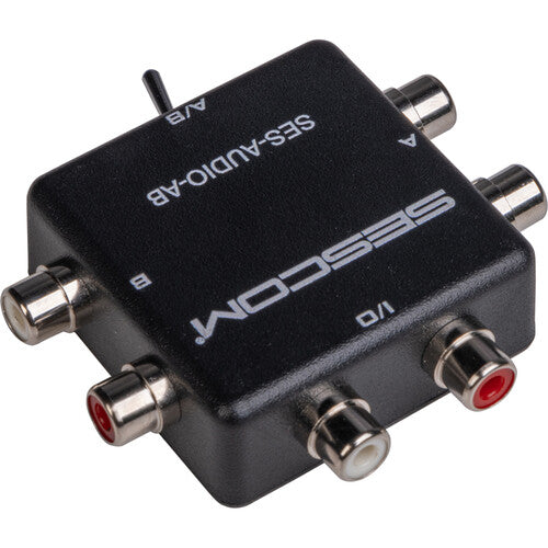 Sescom SES-AUDIO-AB Selector RCA Estéreo A B Para MP3 iPod FLAC WMA