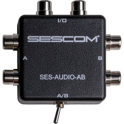Sescom SES-AUDIO-AB Selector RCA Estéreo A B Para MP3 iPod FLAC WMA