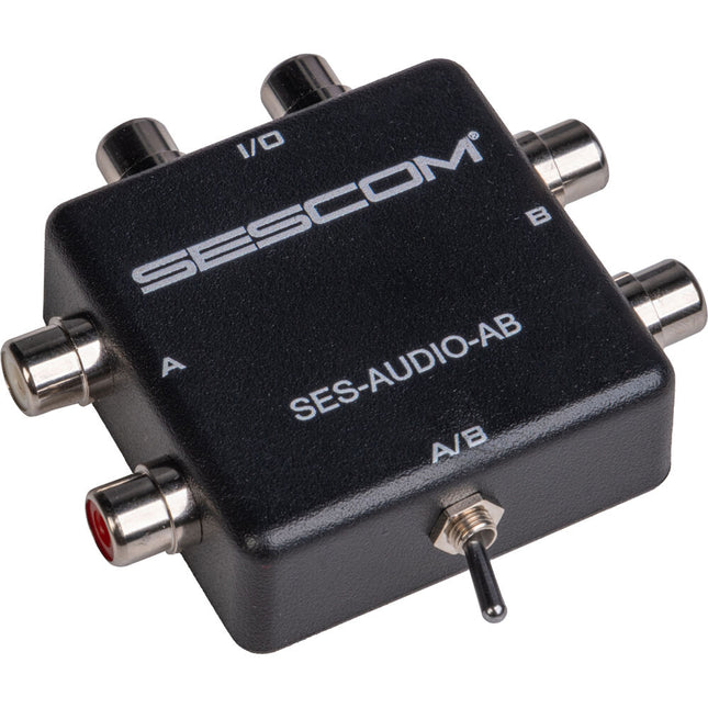 Sescom SES-AUDIO-AB Selector RCA Estéreo A B Para MP3 iPod FLAC WMA