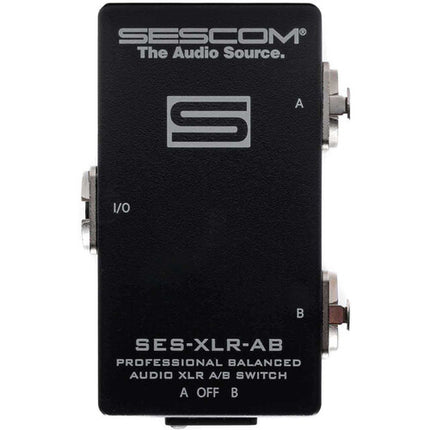 Sescom Switch Profesional de Audio Balanceado XLR A B Pasivo Full Duplex