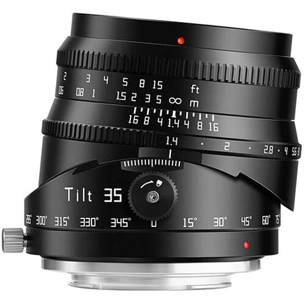 TTArtisan 35mm f/1.4 Objetivo Tilt APS-C F1.4 a F16 13.8" foco mínimo