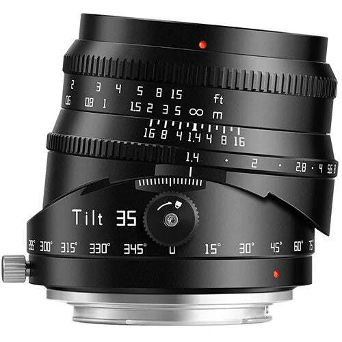 TTArtisan 35mm f1.4 Objetivo Tilt para APS-C con enfoque manual y rotación 360°