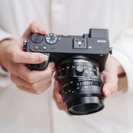 TTArtisan 35mm f1.4 Objetivo Inclinado APS-C 52.5mm Manual 360° Rotación