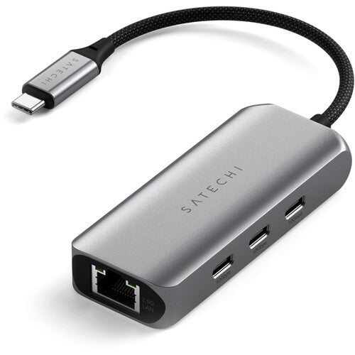 Satechi Hub USB-C 4 en 1 con Ethernet 2.5 Gigabit y 3 puertos 10 Gb/s