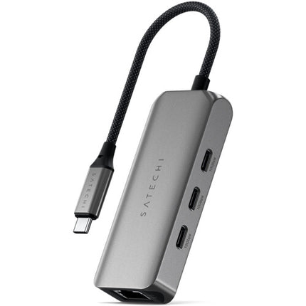 Satechi Hub USB-C 4 en 1 con Ethernet 2.5 Gigabit y 3 puertos 10 Gb/s
