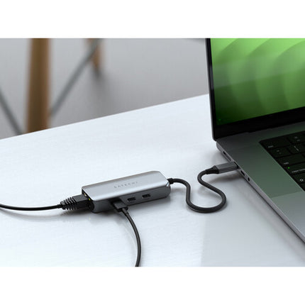 Satechi Hub USB-C 4 en 1 con Ethernet 2.5 Gigabit y 3 puertos 10 Gb/s