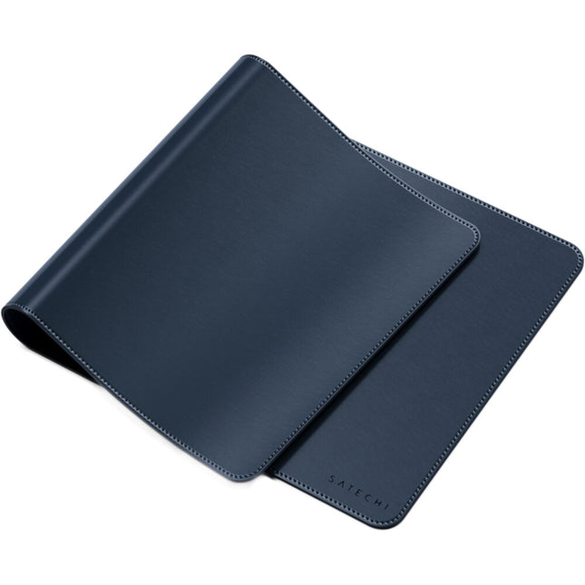 Satechi Alfombrilla de Escritorio Premium en Cuero Vegano Azul Resistente al Agua