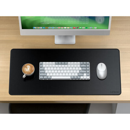 Satechi Premium Desk Mat de Cuero Vegano Negro Resistente al Agua