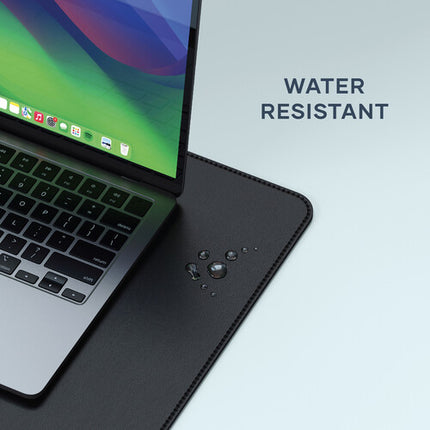 Satechi Premium Desk Mat de Cuero Vegano Negro Resistente al Agua