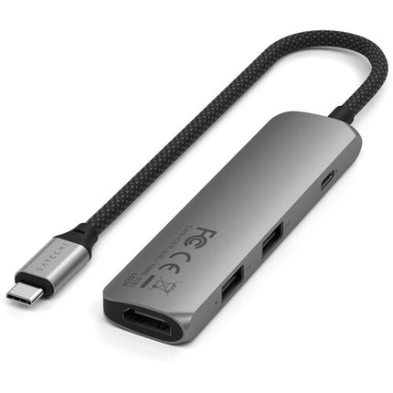 Satechi Slim USB-C Adaptador 4 en 1 HDMI 4K 60Hz USB-A 10Gbps