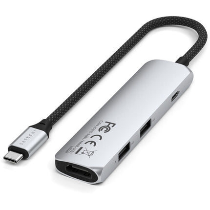 Satechi Slim USB-C Adaptador Multipuerto 4K 60Hz USB 3.2 Gen 2 PD