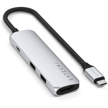 Satechi Slim USB-C Adaptador Multipuerto 4K 60Hz USB 3.2 Gen 2 PD