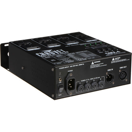 CHAUVET DJ DMX-4LED paquete de 2 dimmers 4 canales 16 secuencias