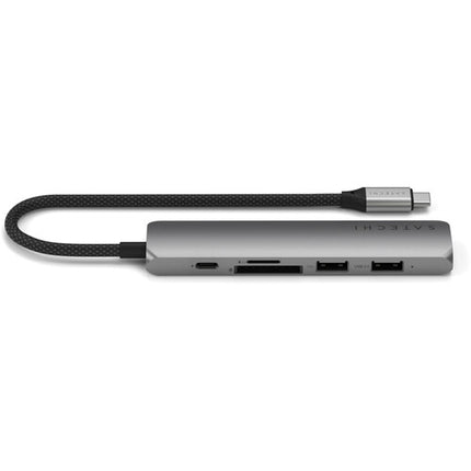 Satechi Slim USB-C Adaptador Multi Puerto 6 en 1 HDMI 4K 60Hz USB 3.2 Gen 2
