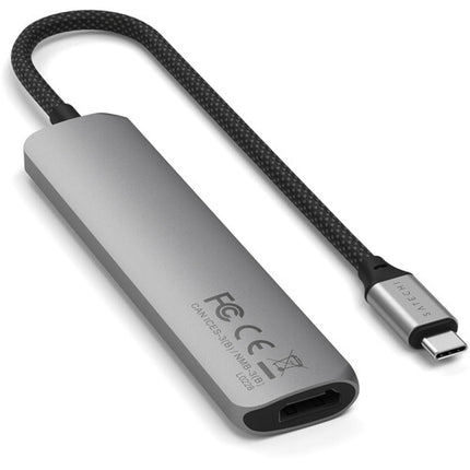 Satechi Slim USB-C Adaptador Multi Puerto 6 en 1 HDMI 4K 60Hz USB 3.2 Gen 2