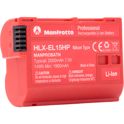 Manfrotto EN-EL15 Batería Profesional 7V 2000mAh 2-Pack para Nikon