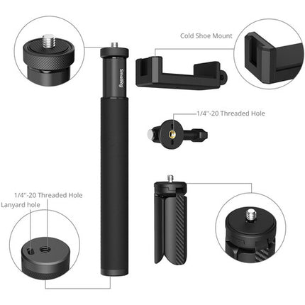 SmallRig Kit Completo Cámara para DJI Osmo Action 7.9-37" Telescópico 6 Secciones
