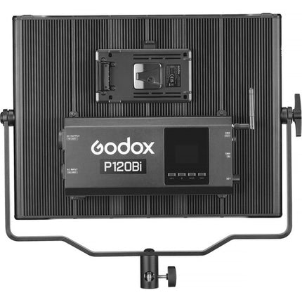 Godox P120Bi Panel LED Bicolor 18x16" 4610 Lux 3200-5600K con Barndoors