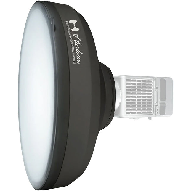 Harlowe Softbox Redondo Plegable 14" para Max Series con Difusor Blanco y Bolsa de Transporte