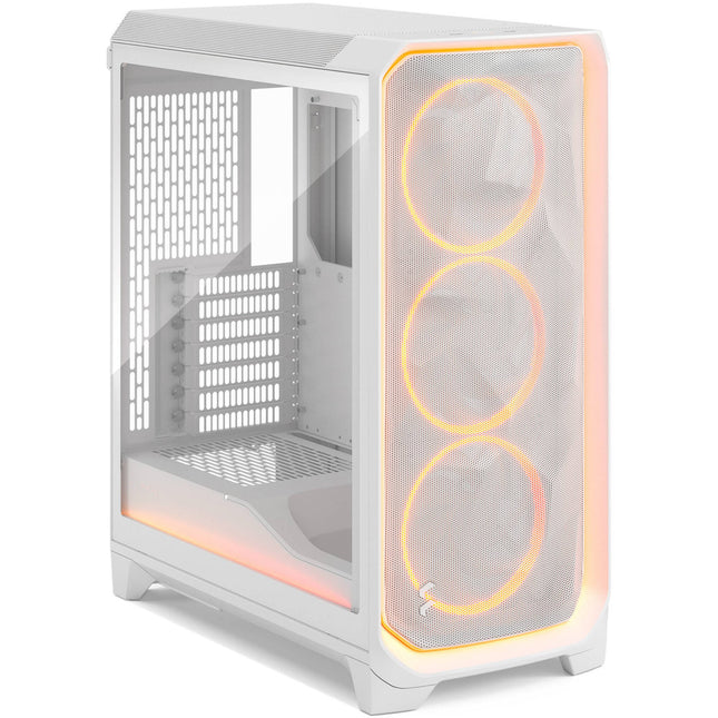 Fractal Design Meshify 3 Ambience Pro RGB Caja PC Mid-Tower Blanca Panel Vidrio Templado E-ATX USB 3.2 3 Ventiladores